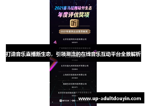 打造音乐直播新生态，引领潮流的在线音乐互动平台全景解析